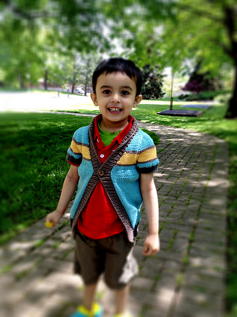 Khel (Child) Contiguous Cardigan