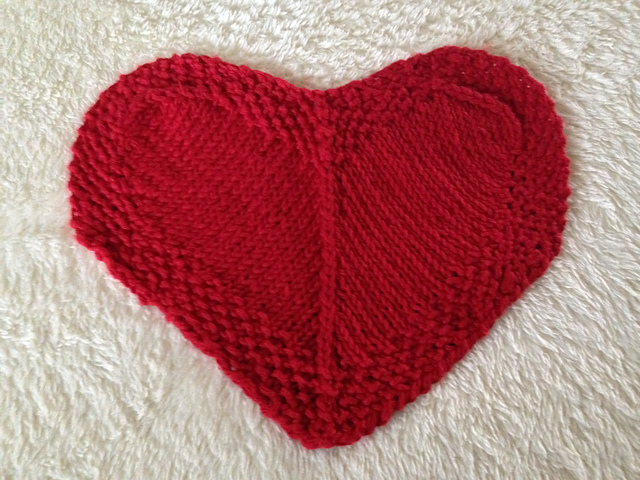Heart-Shaped Washcloth