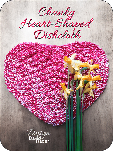 Chunky Heart-Shaped Washcloth