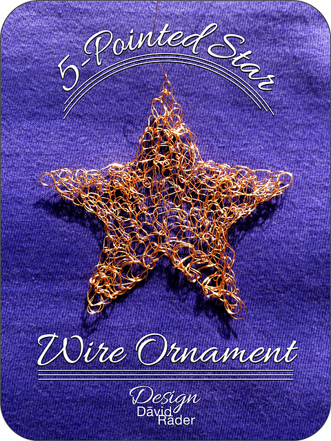 Wire: 5-Pointed Star Ornament (Knitted)