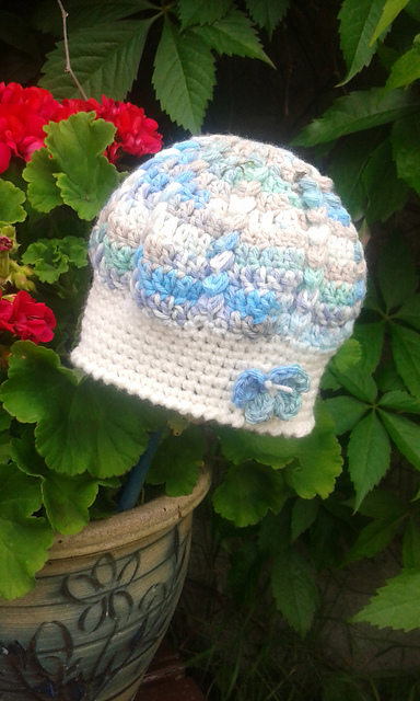 Baby Crochet Hat with Butterfly