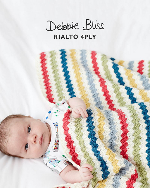 DB078 - Striped Crochet Blanket
