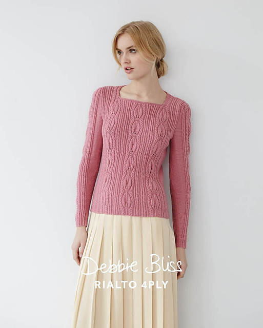 DB077 - Leaf Stitch Sweater