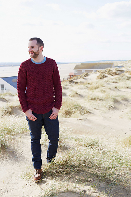 Man's Cabled Sweater