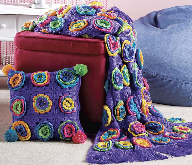 Flower Power Pillow & Throw