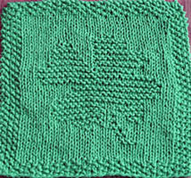 Four Leaf Clover Dishcloth