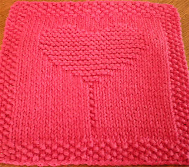 Heart Lollipop Dishcloth