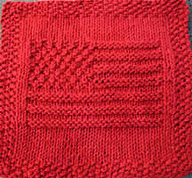 American Flag Dishcloth