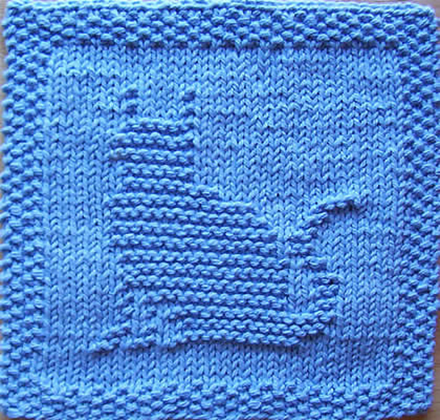 Kitty Cat Dishcloth