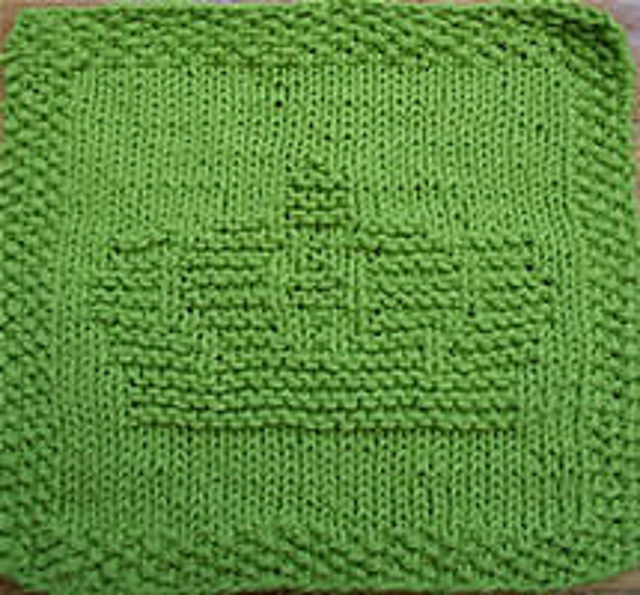 Mardi Gras Crown Dishcloth