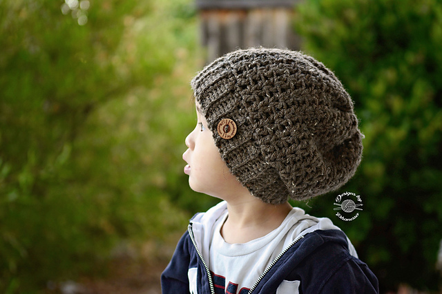 Crochet V-Stitch Beanie