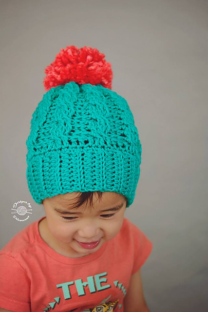 Avery Cabled Slouch Beanie