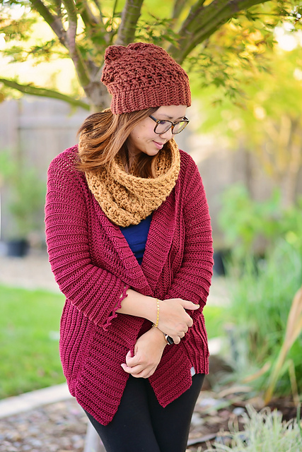 Autumn Slouch Beanie & Cowl