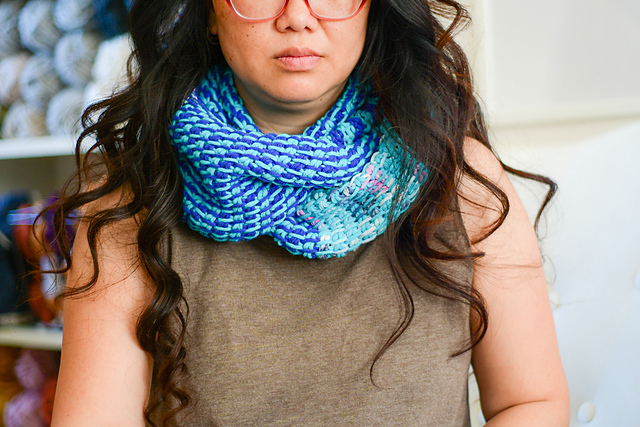 Tunisian Infinity Scarf