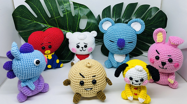 Ravelry: amigurumi kpop bts bt21 pattern by dewi wahyuni