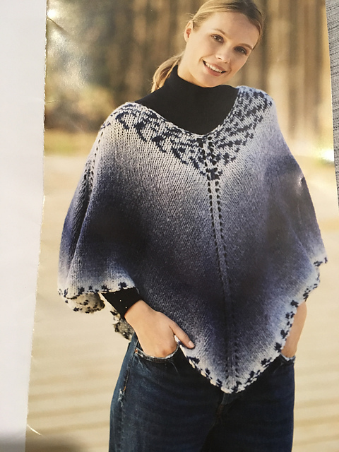 98-57 Poncho melody jacquard