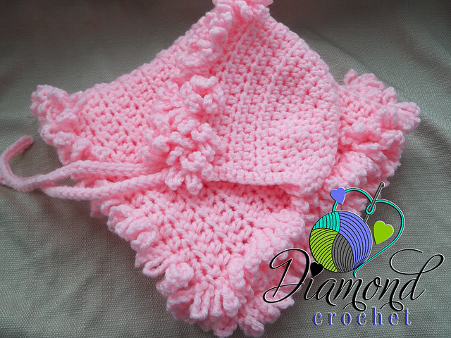 DC-P0070 - Ruffle Edged Bonnet