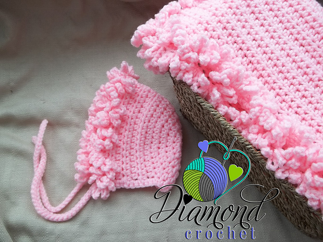 DC-P0071 - Ruffle Edged Bonnet - 0-3 Month