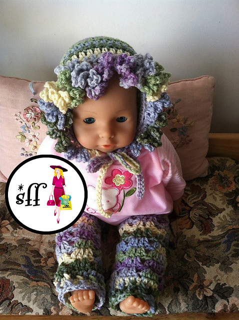 DC-P0075 - Ruffle Edged Bonnet - 6 Sizes