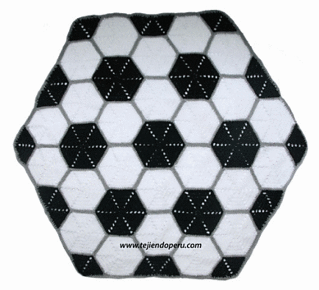 Manta con diseño de pelota de football