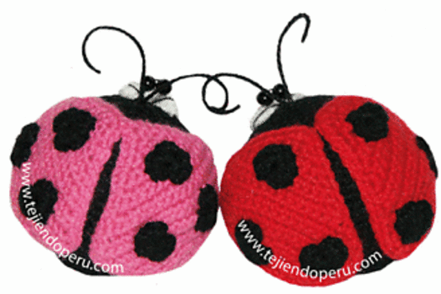 Mariquitas (Ladybugs) en Amigurumi