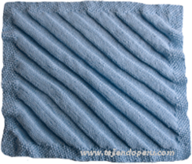 Manta para bebés en forma diagonal