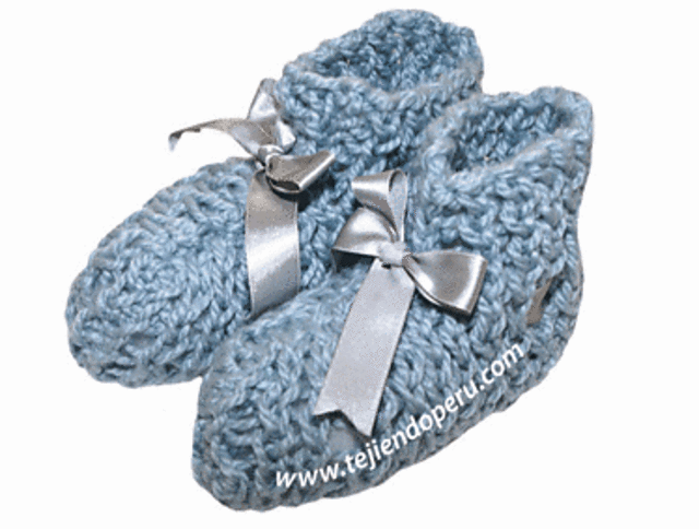 Pantuflas para dormir tejidas en telar rectangular