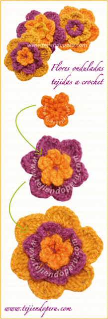 Flores onduladas