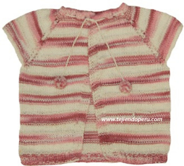 Chaqueta manga corta para bebes