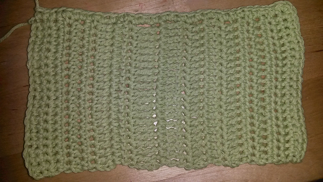 Washcloth stitch sampler