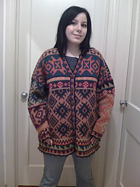 To Knit For The Sun: Adult fairisle cardigan
