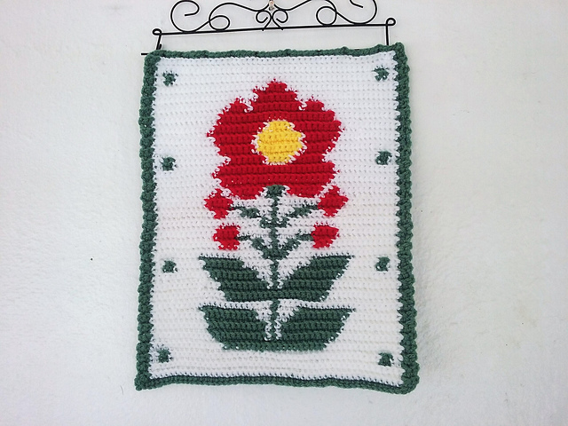 Scandinavian Flower I Tapestry