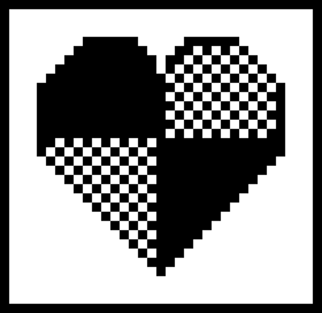 Harlequin Heart Doily