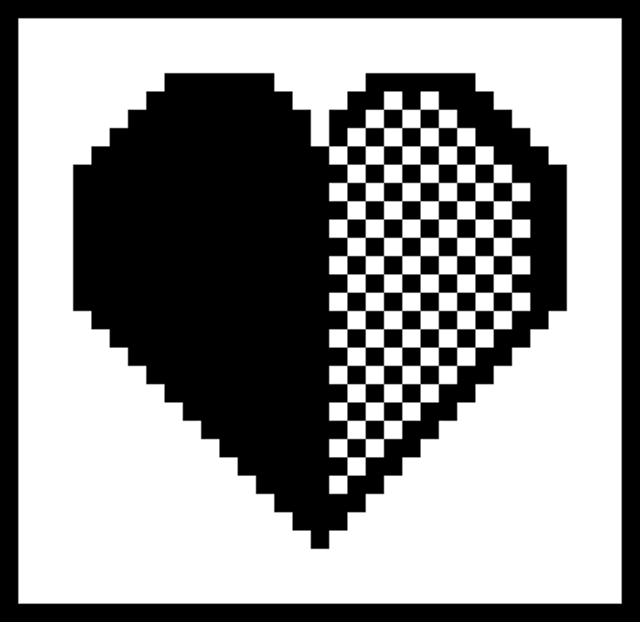 Harlequin Half Heart Doily