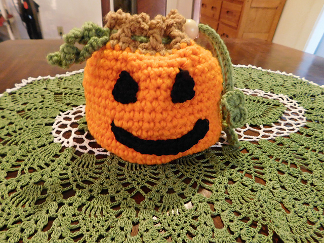 Pumpkin Drawstring Pouch
