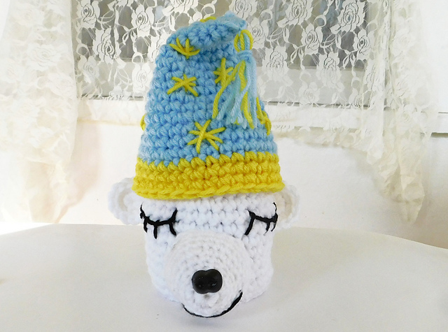 Sleeping Polar Bear Basket