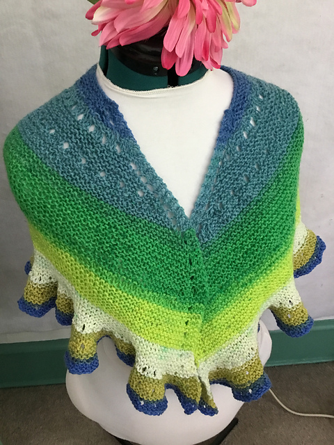 Salem City Simple Ruffle Shawl