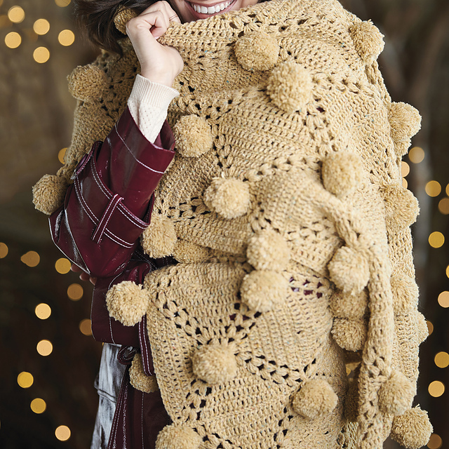 Pompom Shawl