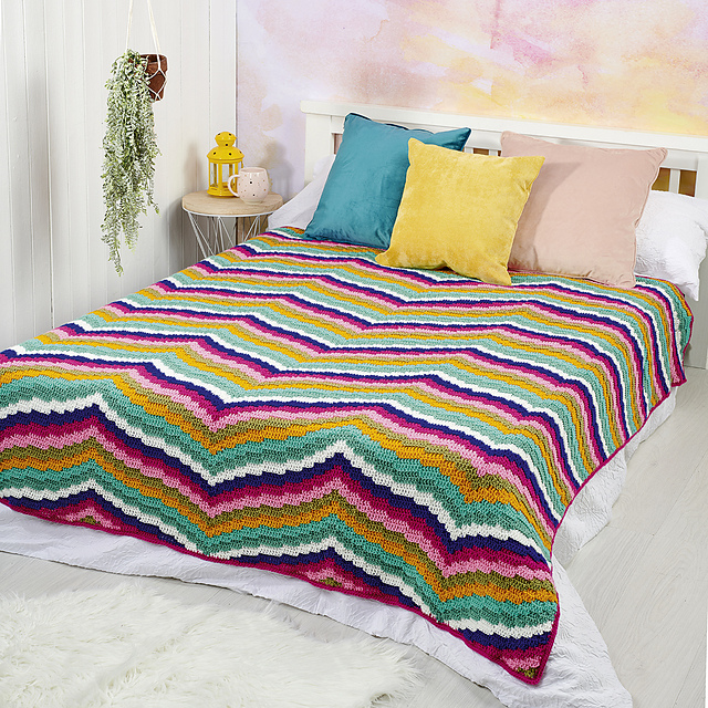 Colourful Bedroom Makes: Bargello Blanket