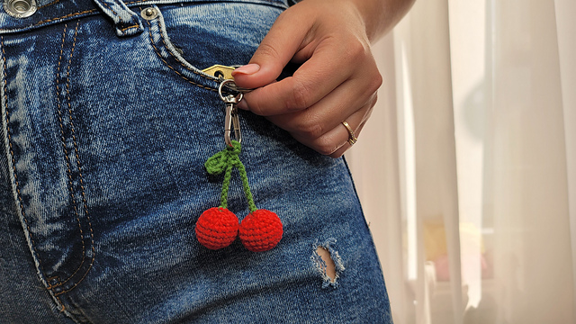 Easy Cherry Keychain