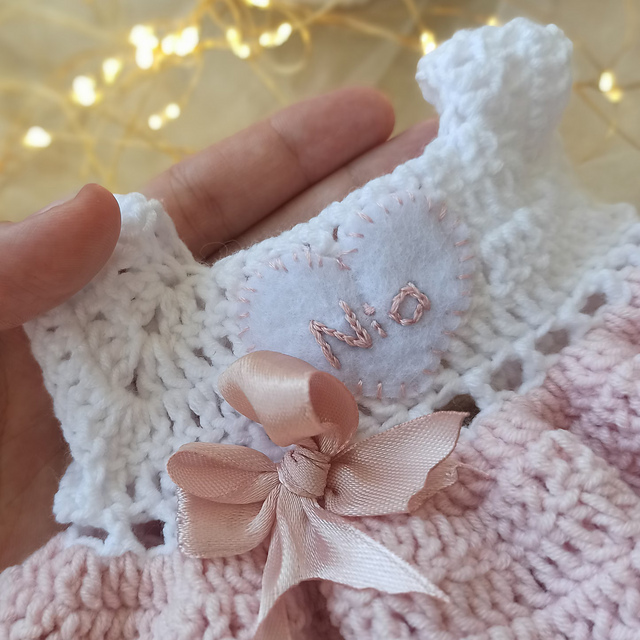 Dress & Booties for a Toy