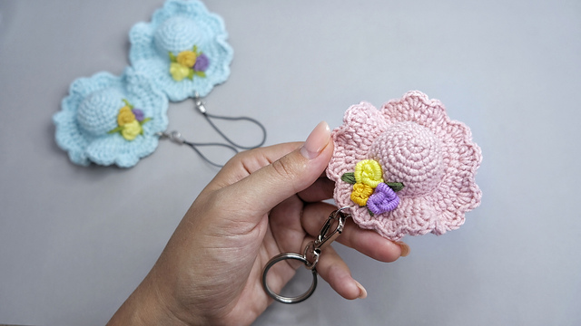 Sun Hat Keychain