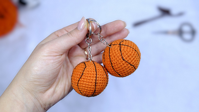 Basketball Keychain