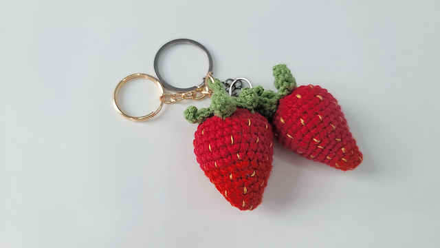 Strawberry keychain