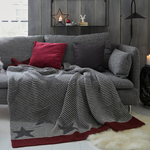 Kuscheldecke mit Sternen