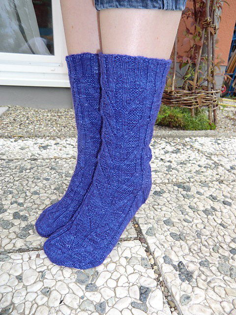 Australien - Herrensocken mit Aranmuster