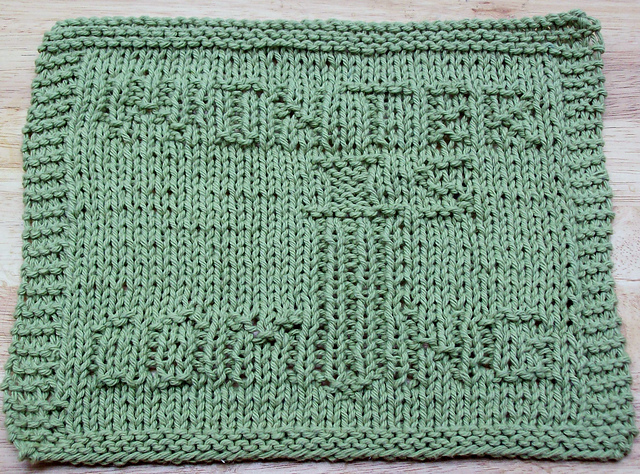Winter Is Coming Knit Dishcloth Pattern