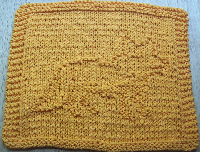 Fox Knit Dishcloth 