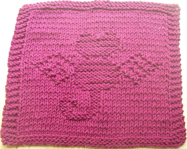 Angel Kitty Dishcloth