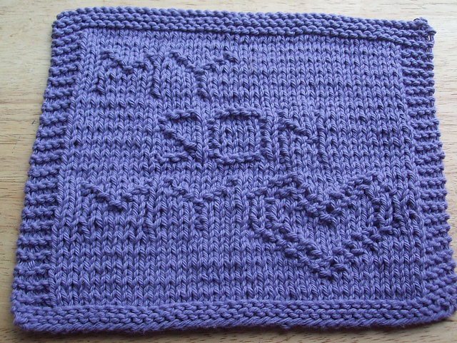 My Son My Heart Knit Dishcloth 